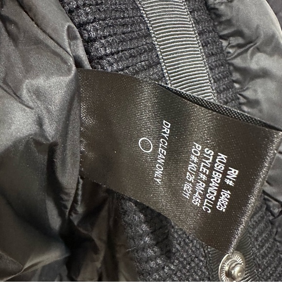 REBECA MINKOFF Women's Black Water Resistant Ribber Trim Puffer Jacket Sz S NWT - Picture 10 of 12